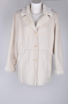 Dámský kabát Marks & Spencer bílý