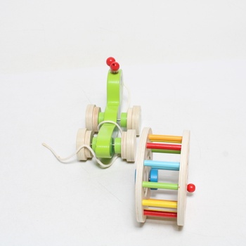 Dřevěná tahací hračka šnek Eichhorn