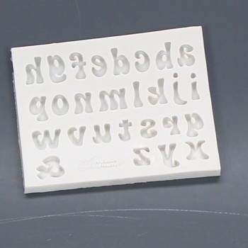 Silikonová forma abeceda bílá