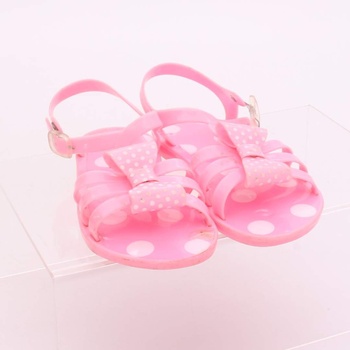 Dětské sandálky růžové s mašlí