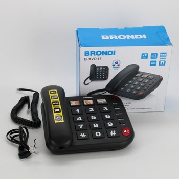 Klasický pevný telefon Brondi Bravo 15