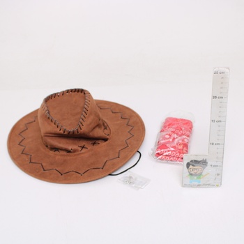 Kovbojský klobouk hnědý 58 cm