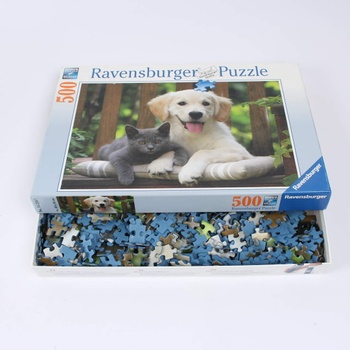 Puzzle Ravensburger pejsek a kočička