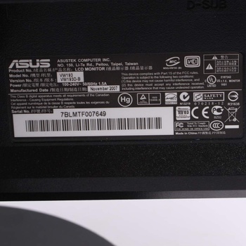 LCD monitor Asus VW193D-B