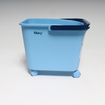 Plastový kbelík s kolečky Rayen modrý