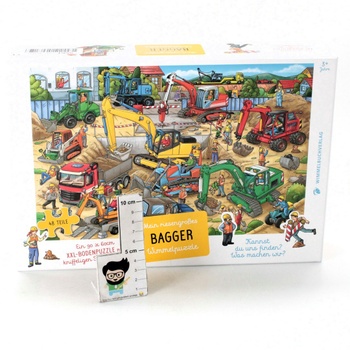 Dětské puzzle Wimmelbuchverlag Bagger XXL