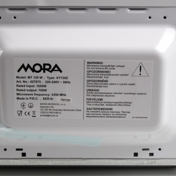 Mikrovlnná trouba Mora MT120W bílá