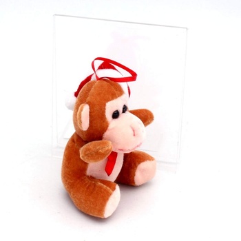 Plyšová opička s červenou čepicí