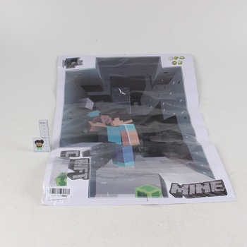 Samolepící dekorace Minecraft 3D Steve 
