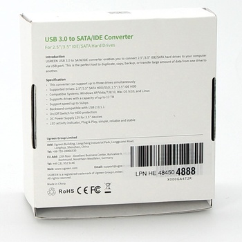 Převodník UGreen z USB 3.0 na IDE/SATA