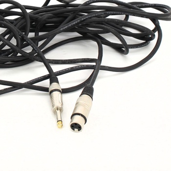 Mikrofonní kabel 15 m černý