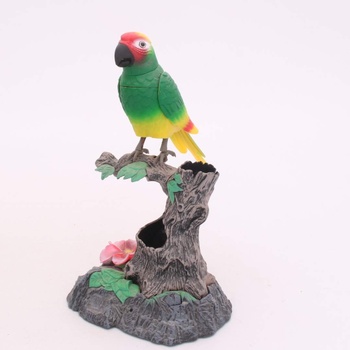 Dekorace mluvící barevný papoušek