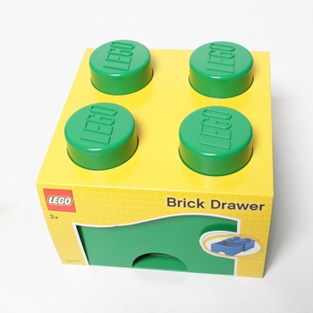 Úložný box Lego 4 Knobs zelený