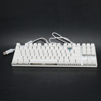 Kabelová klávesnice HiveNets ‎KB-87BW bílá 