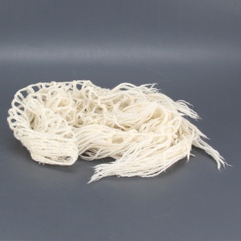 Dámský šátek děrovaný odstín bílé 