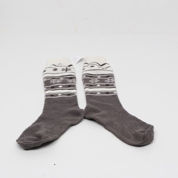 Zimní ponožky s norským vzorem