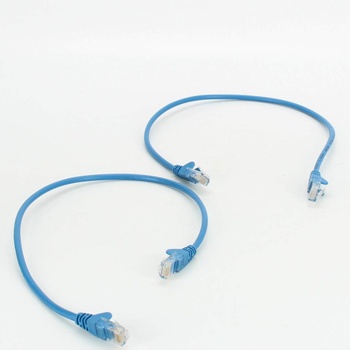 2 x UTP kabel RJ45 modrý délka 50 cm