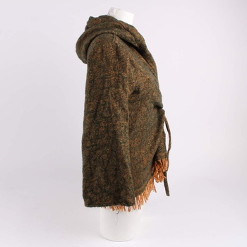 Dámský svetr na zavazování s kapucí
