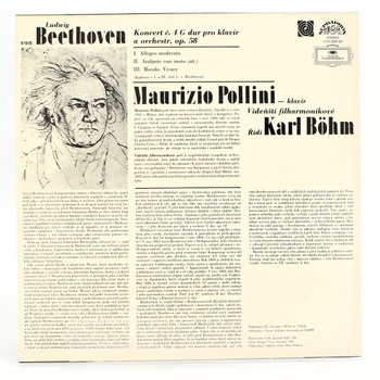 LP Supraphon: Beethoven klavírní koncert č.4