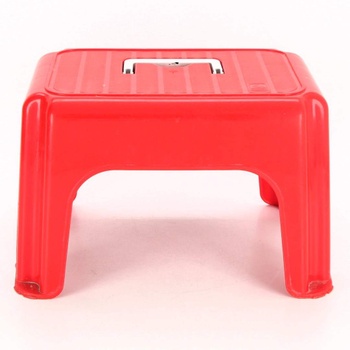 Plastová stolička červená s úchytem