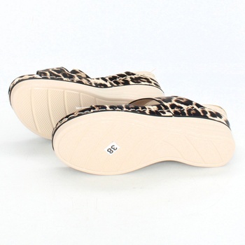 Dámské sandály leopardího vzoru