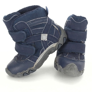 Zimní boty modré barvy na suchý zip