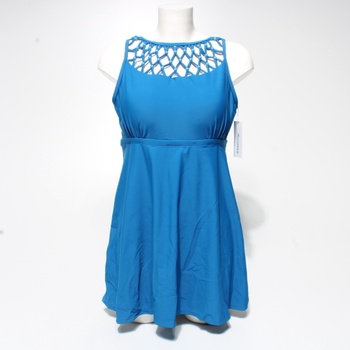 Koupací šaty Ecupper Hollow Out XL modré