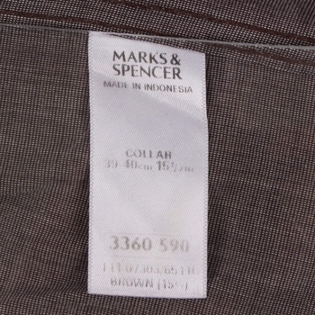 Pánská košile Marks & Spencer tailoring šedá