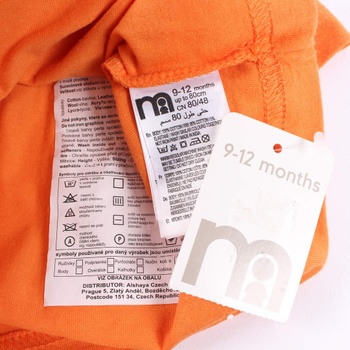Dětské tričko s potiskem Mothercare oranžové