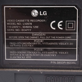 Videorekordér LG LV2578 stříbrnomodrý