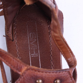 Dámské kožené sandále SMHI hnědé
