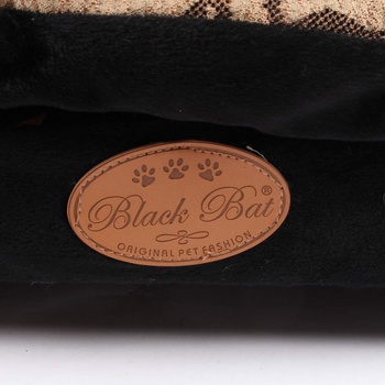 Pelíšek pro psy Black Bat s polštářkem