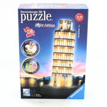 3D puzzle Ravensburger Night Edition Pisa