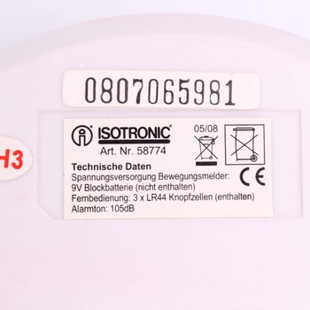 Zabezpečovací alarm Isotronic