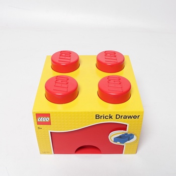 Úložný box Lego Brick Drawer 4 červený