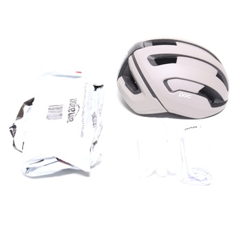 Cyklistická helma Poc spin šedobílá