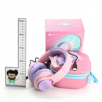 Sluchátka na uši iClever BTH16-Pink