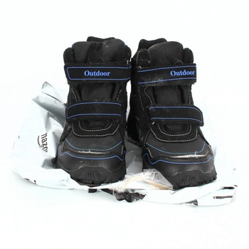 Dětské outdoorové boty  černé a modré barvy