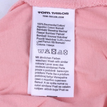 Dívčí tričko Tom Tailor růžové barvy
