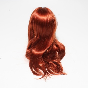 Paruka oranžová dlouhé rovné vlasy