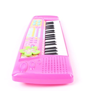 Interaktivní dětský keyboard růžový