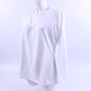 Dámské tričko Yagoo bílé s dlouhým rukávem