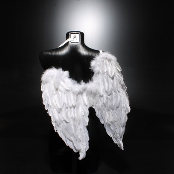Andělská křídla kostým s peřím