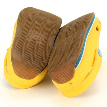 Dětské pantofle Crocs žluté