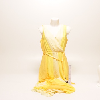 Dámské šaty Comma bez rukávu žluté