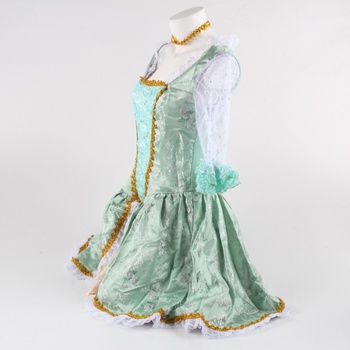 Princeznovské šaty zelené
