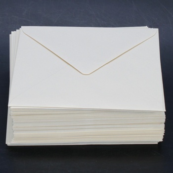 Obálky bílé dopisní papírové