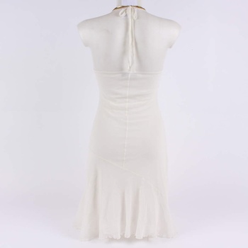 Společenské bílé šaty Mel Rose s flitry