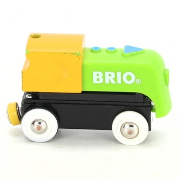 Lokomotiva Brio 33705 zeleno žlutá  
