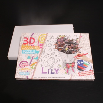 3D malovací puzzle lilie 6+